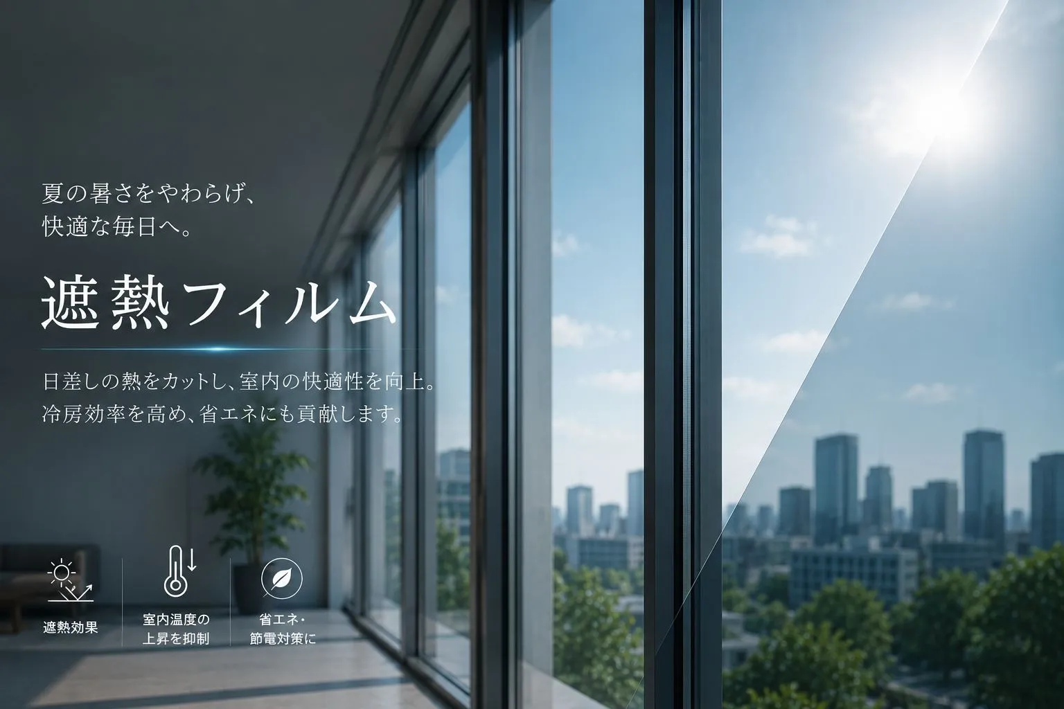「遮蔽係数」と「赤外線カット率」の違い