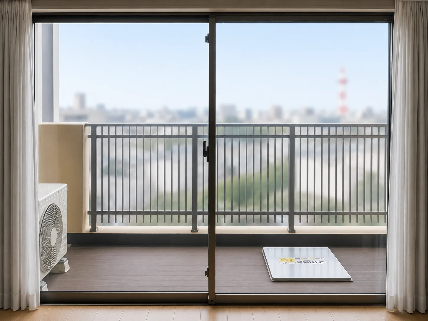 【集合住宅】透明遮熱フィルムの貼り替えで高領域UVカット性能もプラス